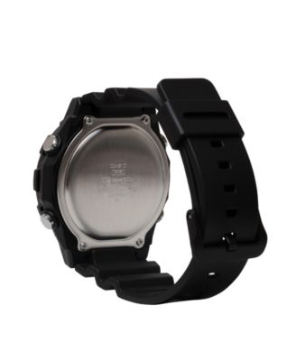 Men's Japanese Quartz Black Resin Watch 47.3mm