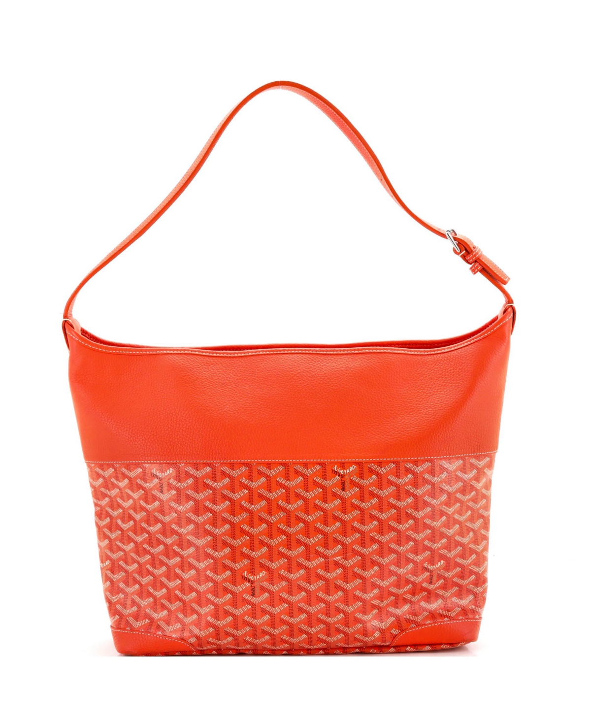 Pre-Owned Goyard Grenadine Hobo Coated Canvas with Leather