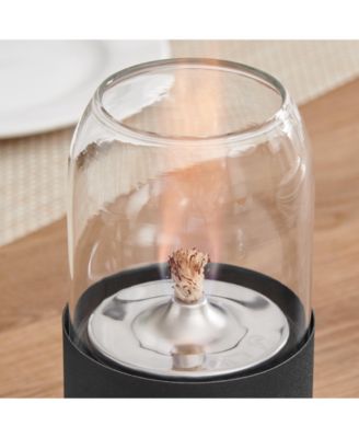 Ambrose Oil Lamp Style Rope Wick Clean-Burning Tabletop Portable Fire Pit Set of 2