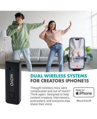 Wireless Mini USB-C Duo Wireless Microphone for iPhone 15 and up