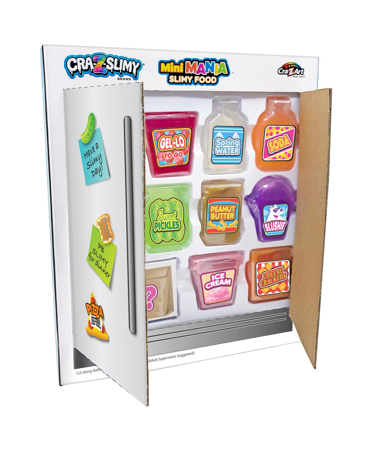 Детские игрушки Cra-Z-Art Mini Mania Slimy Food Scented 10-Piece Set, Ages 6+ — фото 3