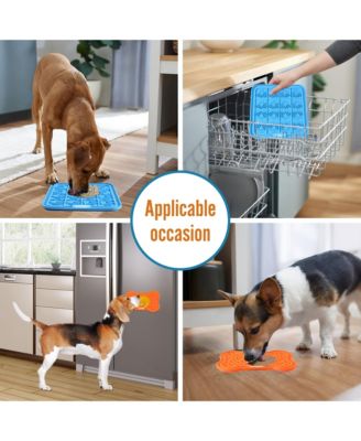 Licking Mat: 2pk - Orange & Blue