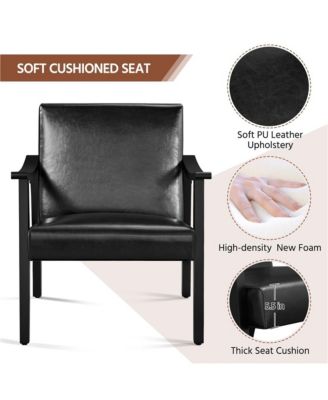 Modern Accent Chair Mid-Century Upholstered Armchair