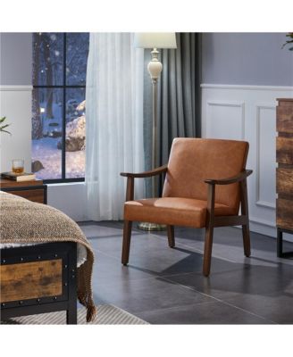 Modern Accent Chair Mid-Century Upholstered Armchair