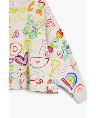 Girls Girls's 3/4 sleeve with lettering sweatshirt