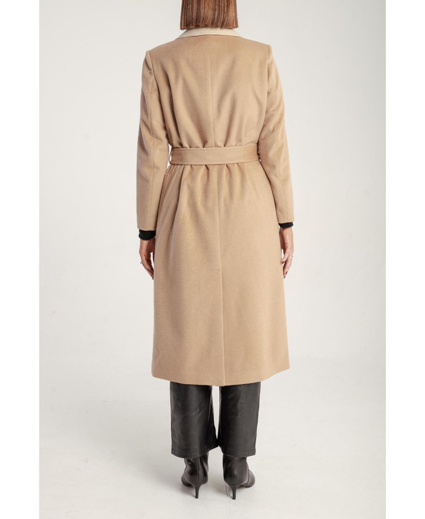 Женское пальто 1982 Cashmere Belted Wrap, цвет: Кремовый, вариант 1 — фото 5