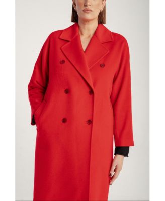 Women's Cashmere Double Breasted Long Coat