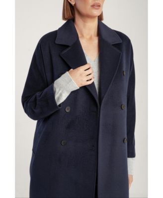 Women's Cashmere Double Breasted Long Coat