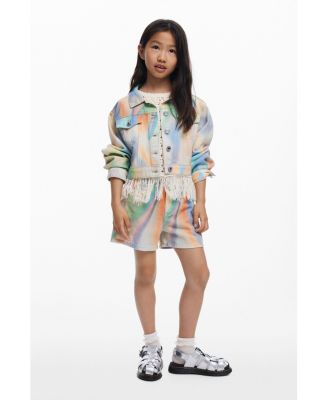 Girls Girls's Tie-dye denim jacket