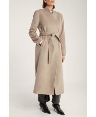 Women's Cashmere Belted Long Coat