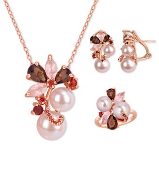 Cultured Freshwater Pearl and Multi-Gemstone Pearl Collection