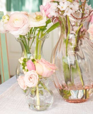 Hibiscus 56 oz. Glass Vertical Fluted Medium Vase