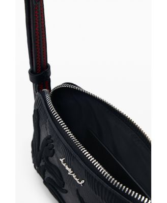 Women's Small textured crossbody wallet