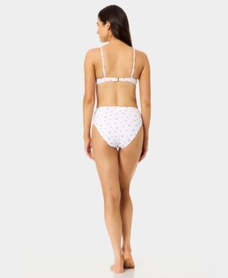 Women's Mini Cherry Smocked Knot Swim Bralette