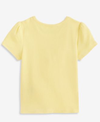 Girls' Toddler 2T-5T Ribbed Embroidered T-Shirt