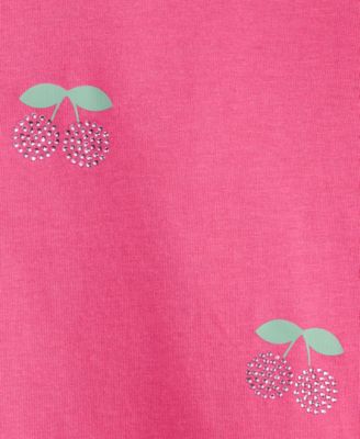 Girls' 5-20 Embellished Cherries T-Shirt