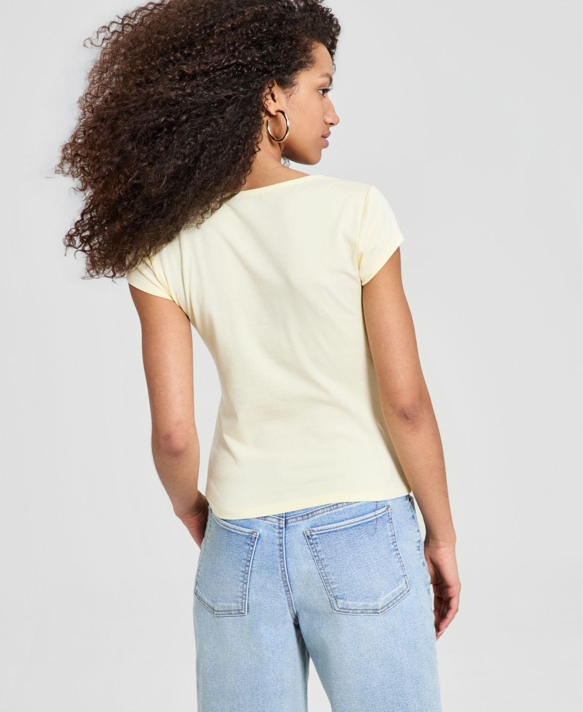 And Now This Women's Scoop-Neck Short-Sleeve T-Shirt, Macy's Exclusive