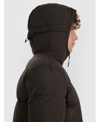 Men's down jacket with synthetic filling - khaki