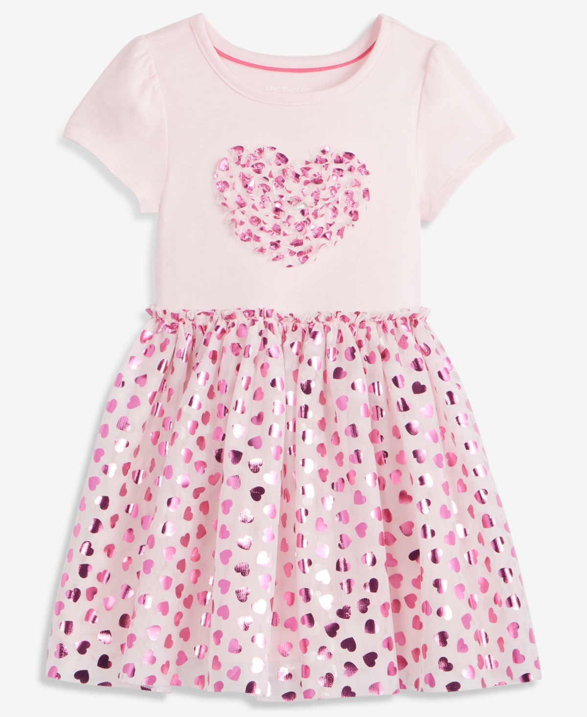 Epic Threads Kids' Girls' 12m-5t Heart Tutu Dress, Macy's Exclusive In Pink