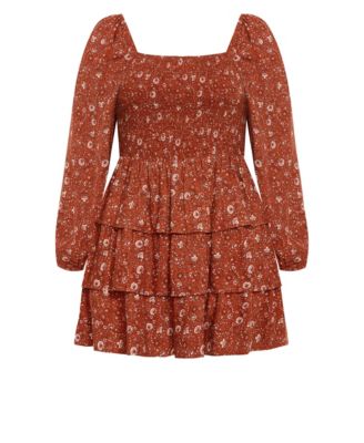 Women's Dahlia Print Mini Dress