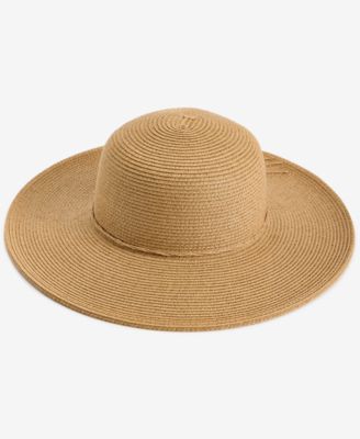 Packable Paper Braid Floppy Hat