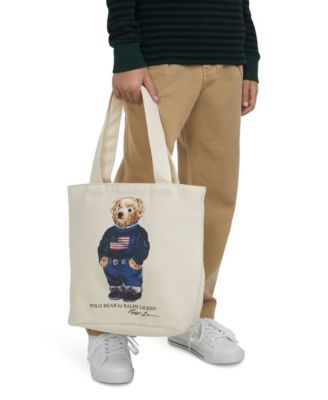 Kids Polo Bear Canvas Tote Bag 