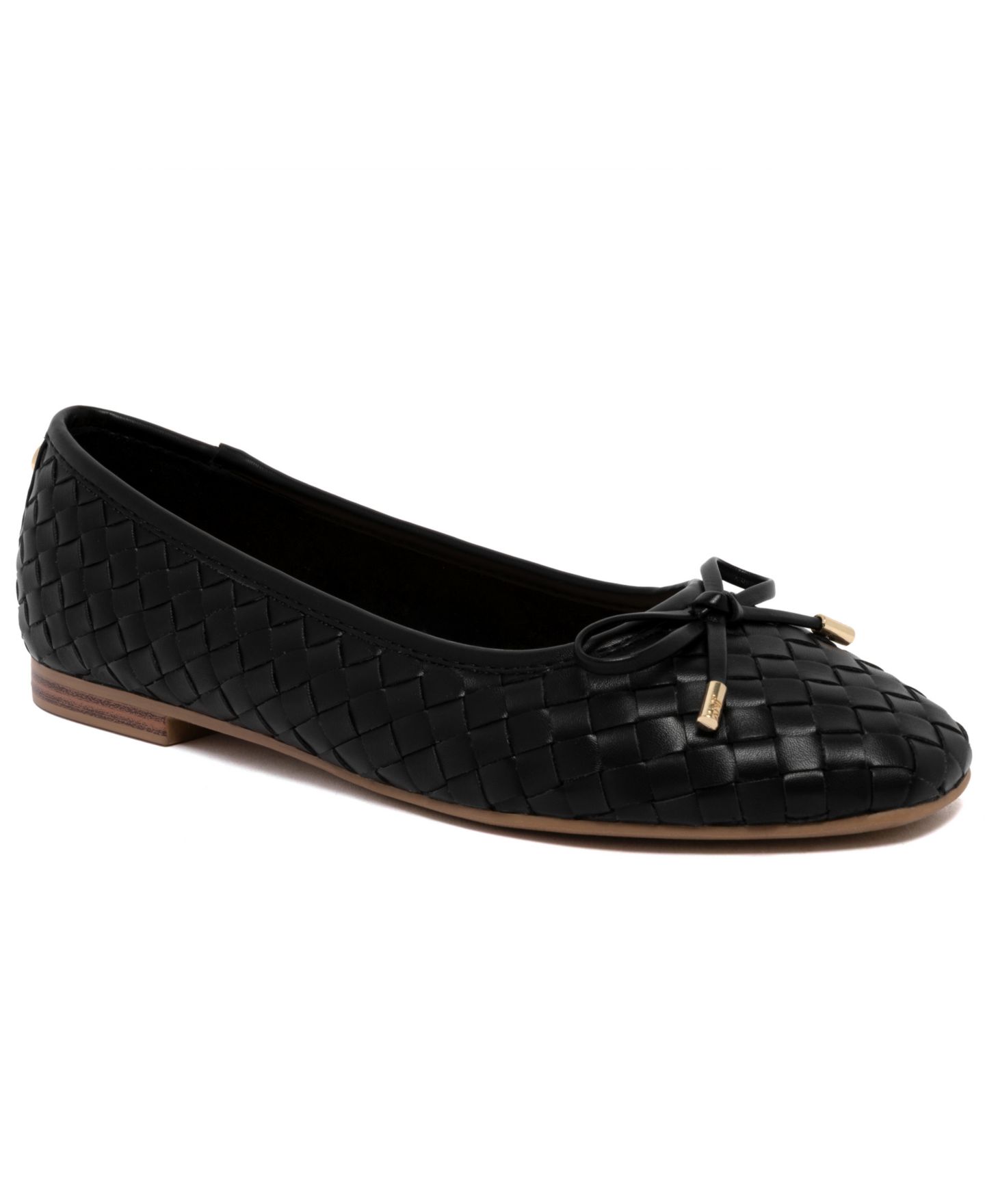Женские балетки Jones New York Samera Woven Ballet Flats, цвет: Чёрный — фото 1