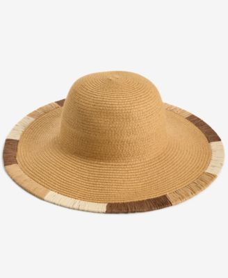 I.N.C. International Concept Embroidered Edge Straw Floppy Hat