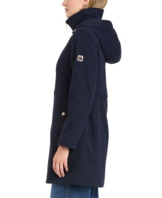 Women's Zip Front Walker Coat With Detachable Hood