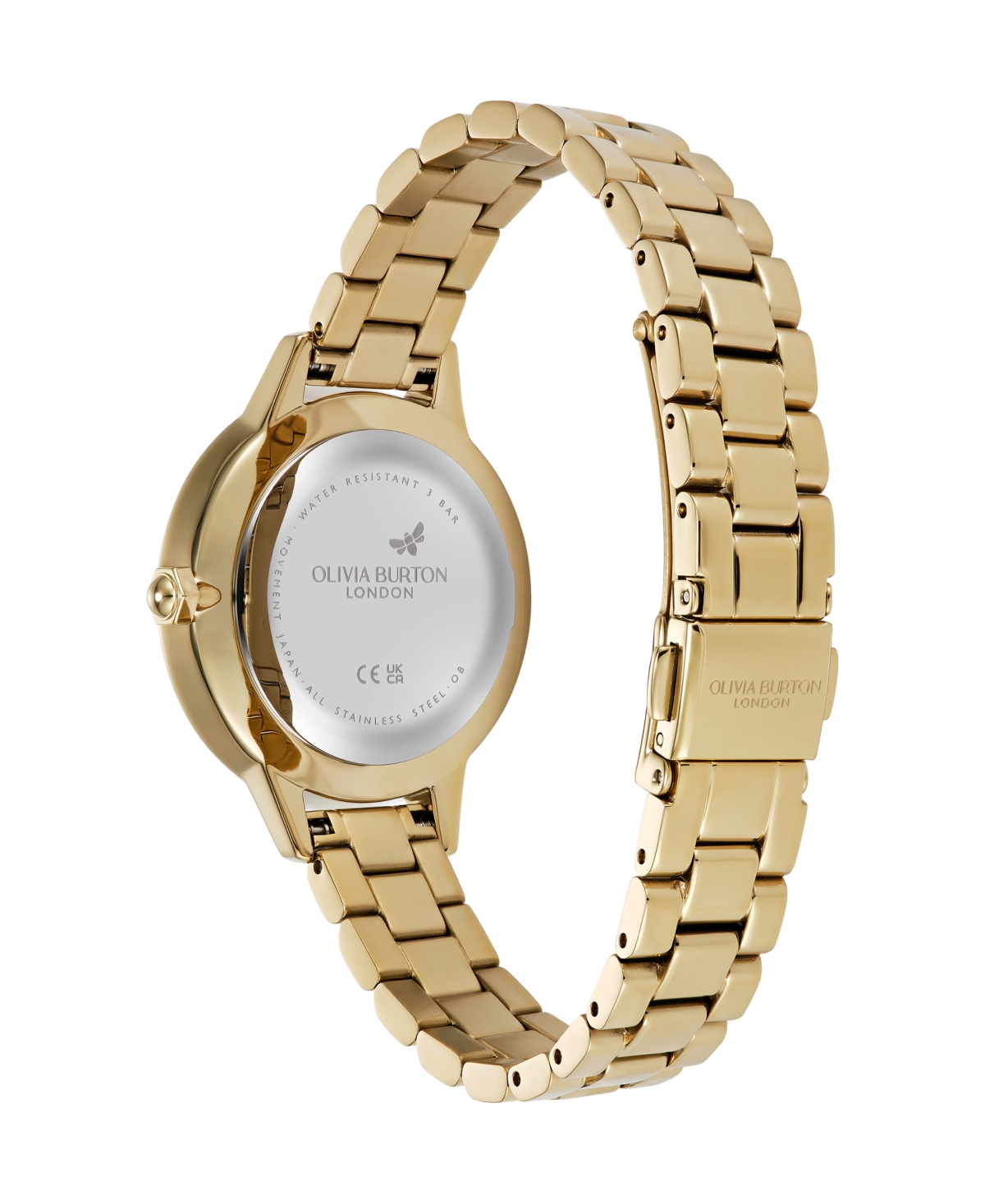 Olivia Burton Women's Captivate Gold Tone Stainless Steel Bracelet Watch, 34mm
