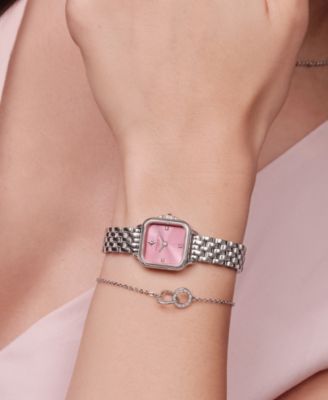 Women's Mini Grosvenor Silver Tone Stainless Steel Bracelet Watch, 20mm