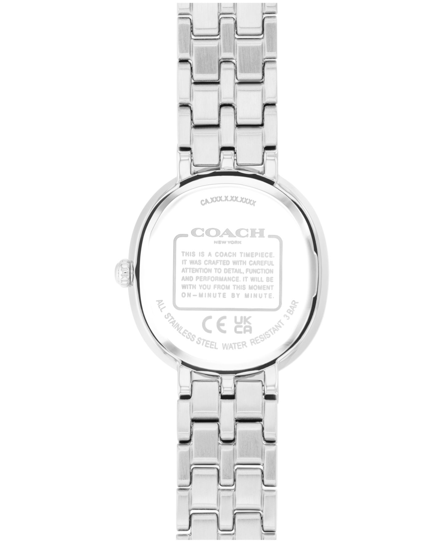 Женские часы COACH Harlow Silver Tone Stainless Steel Bracelet Watch, 23.8mm — фото 2