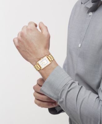 Unisex Elliot Gold Tone Stainless Steel Bracelet Watch, 32x26mm