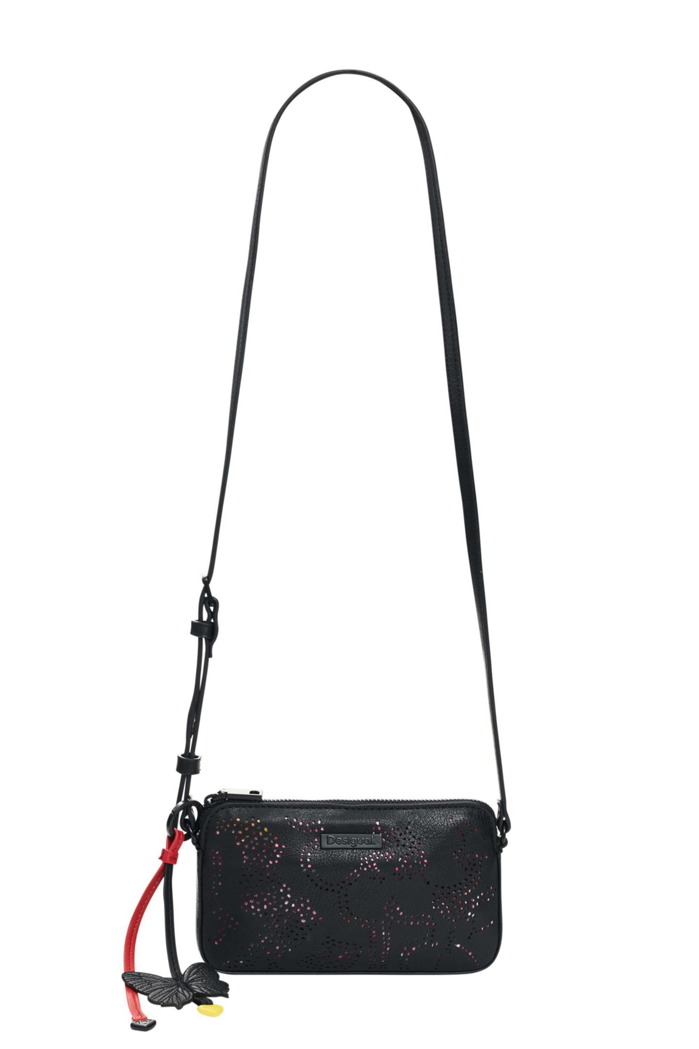 Сумка Desigual Small charm crossbody purse, цвет: Чёрный — фото 4