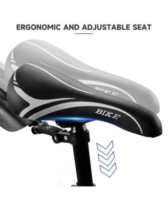 26-Inch 27-Speed Mountain Bike for Adults with Dual Disc Brakes & High-Carbon Steel Frame, Suspension Fork