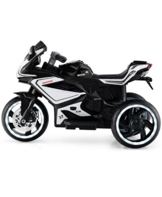 Kids Electric Ride On Motorcycle with LED Lights Music and Three Wheel Design