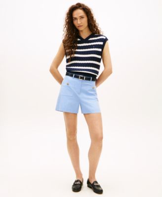Women's Preppy Slim Straight Shorts