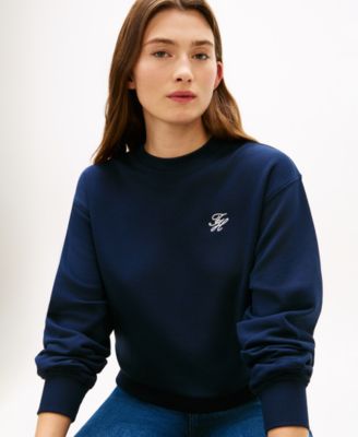 Women's Script Logo Crew Neck Sweatshirt
