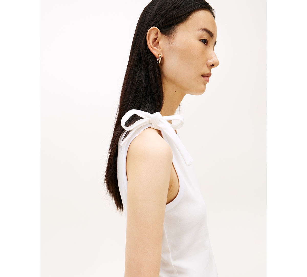 Tommy Hilfiger Women's Bow Detail Crewneck Tank Top