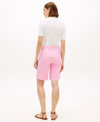Women's Twill Slim Straight Shorts