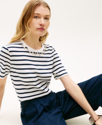 Women's Ribbed Bling T-Shirt