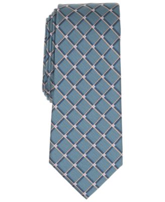 Men's Banks Geometric Pattern Slim Tie