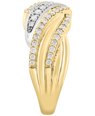 Diamond Ring (3/8 ct. t.w.) in 14k Two-Tone Gold