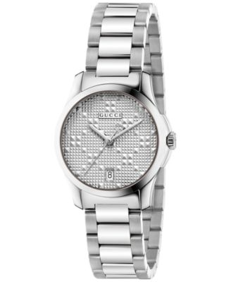 Gucci - Women's Swiss G-Timeless Stainless Steel Bracelet Watch 27mm YA126551
