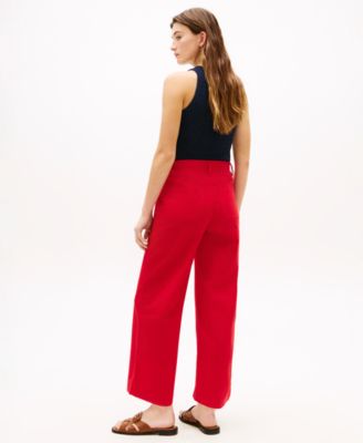 Women's Twill Patch Pocket Chinos Pants