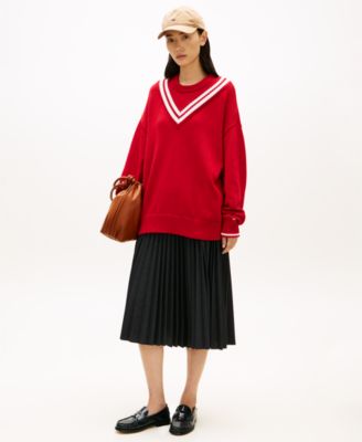 Women's Check Pleated Skirt