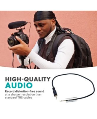 MV-RC100 3.5mm Male Line-in to Male Microphone Attenuator Cable