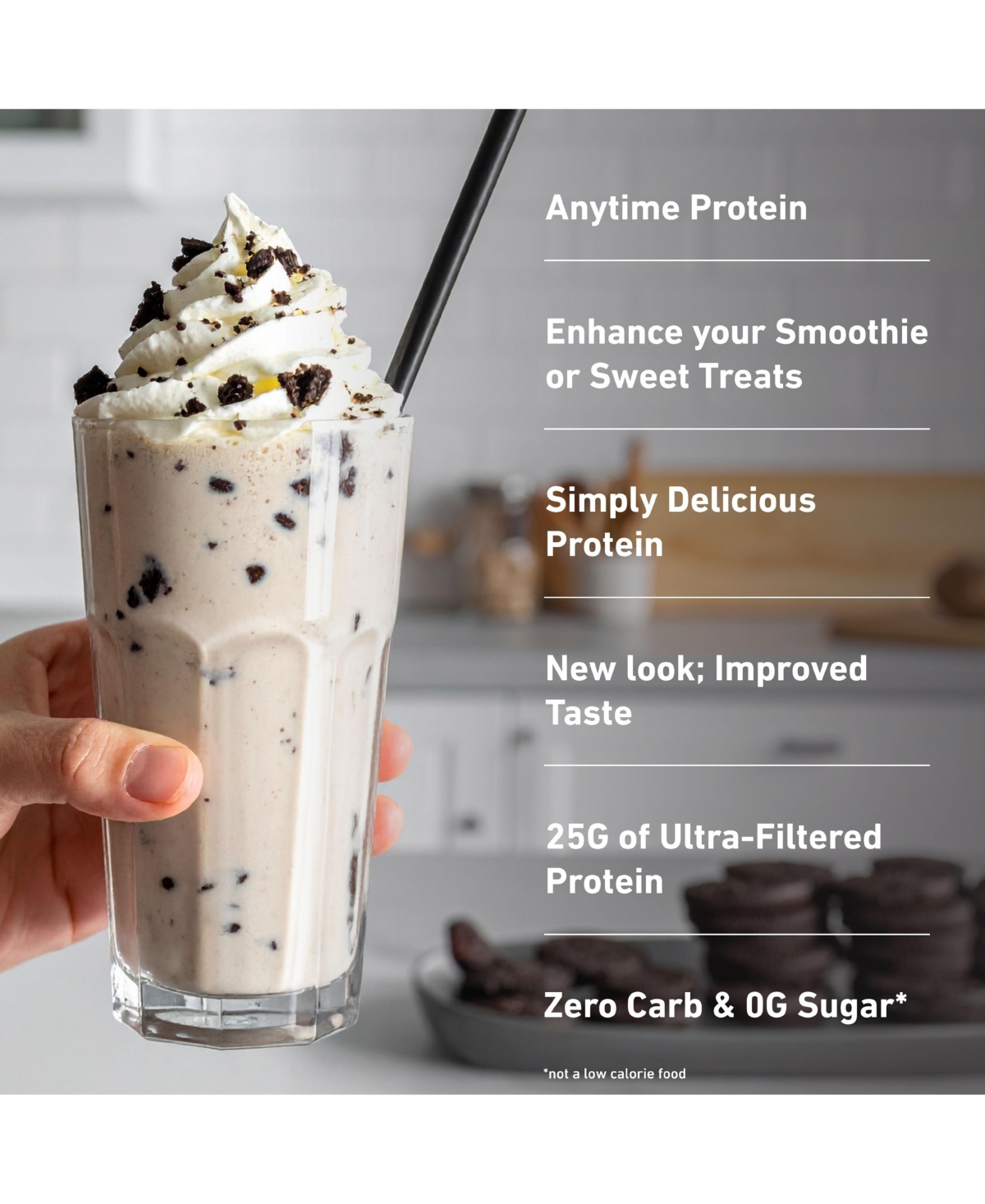 Isopure Zero Carb 100% Pure Whey Isolate Protein Powder, Cookies & Cream, 25g Protein, 15 Servings Tub