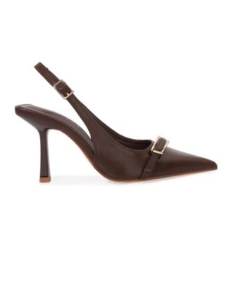 Women's  Coraline Slingback Heels with Ornamental Buckle