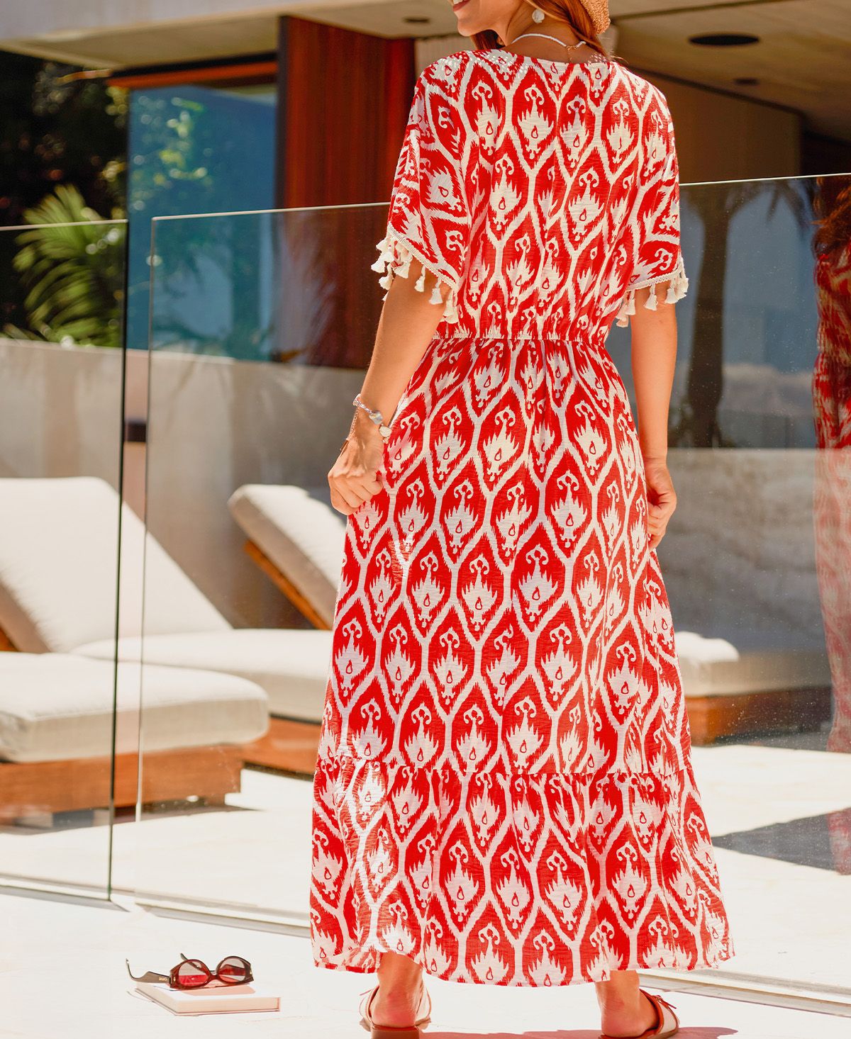 Cupshe Women's La Sunset Ornate Maxi Beach Dress